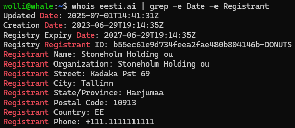 whois eesti.ai